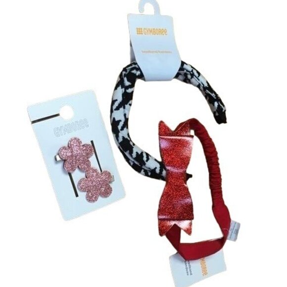Gymboree Headbands and Barrettes, Set - 2 Headbands and 1Set of Clips - Picture 1 of 6